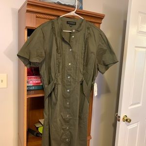 NWT - Eloquii Green Shift dress